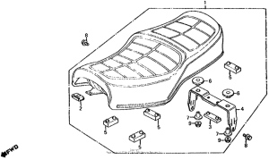 CB650 Сиденье