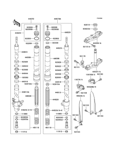  Вилка передней оси