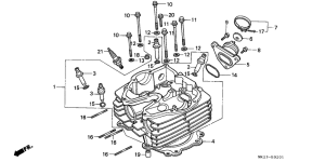 XR600R Головка цилиндров