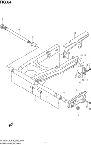 DL650 (ABS) Rear Swingingarm