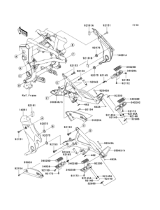 EX400 Подножки