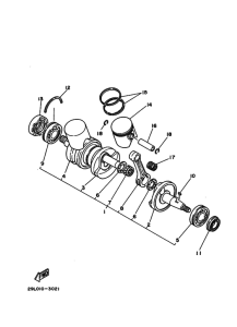 RZ350RR ｸﾗﾝｸｼﾔﾌﾄ. ﾋﾟｽﾄﾝ