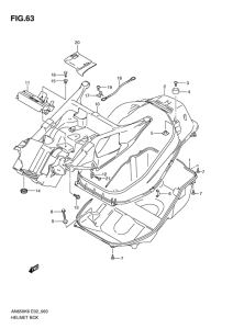 AN650 (ABS) Багажник для шлема