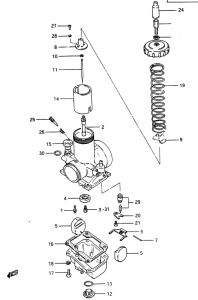 RM465 Carburetor assy