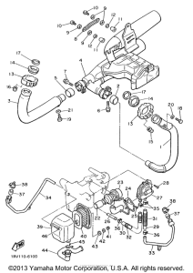 XV750HC1 Выхлопная система