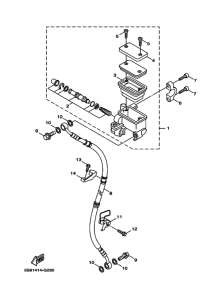 YW125Y Передний тормозной цилиндр