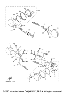 XVS1100RC Поворотники