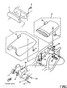 TRX850 Сиденье