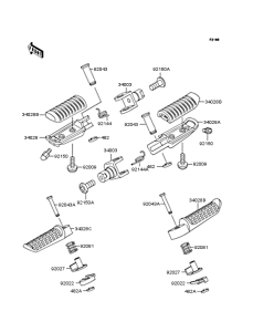 ZR400 Подножки