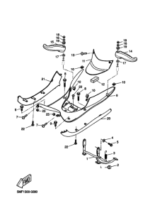 XN125 Support & repose pied