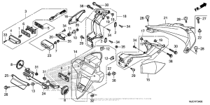 CBR600RR (ABS) Rear Fender + License Light