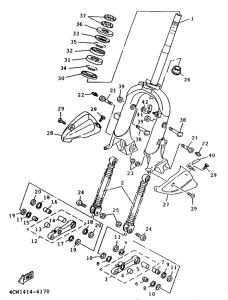 XC125 Передняя вилка