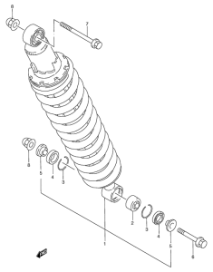 TS125 Задние амортизаторы