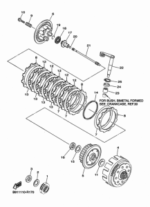 WR450F Сцепление