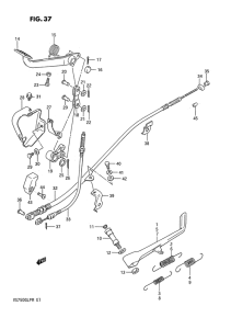 VS750 Prop stand - rear brake