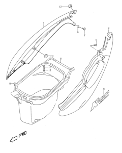AY50 Обтекатель задний