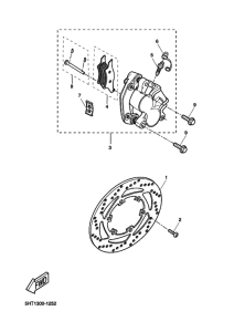 XQ125 Передний суппорт