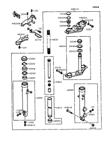 EL250 Передняя вилка