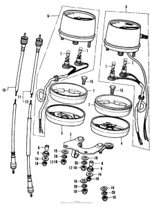 CB350 Спидометр + тахометр