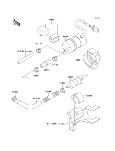 ZX1100 Топливный насос