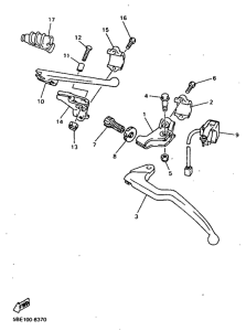 YZ400F Handle switch. lever