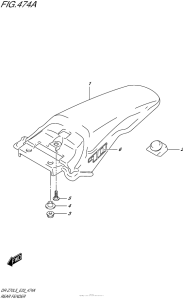 DR-Z70 Задний бампер