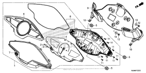VFR800F Спидометр