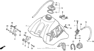XR250R Топливный бак
