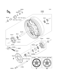 ZR1200 Заднее колесо и цепь