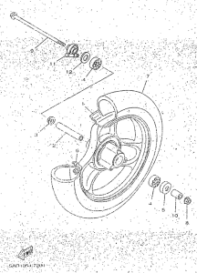 YN50R Переднее колесо