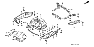 CN250 Trunk under cover