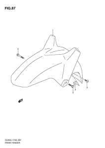 DL650 Переднее крыло