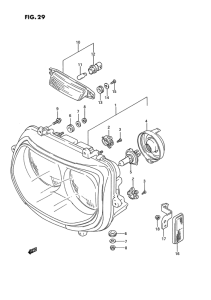 GSX-R750 Фара