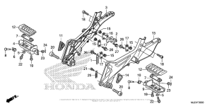 ST1300P (ABS) Подножки