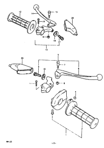 RM125 Handle glip - lever