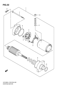 VLR1800 Стартерный мотор