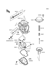 ZR250 Карбюратор в разборе