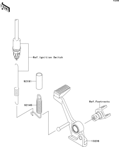 ZR1000 Педаль тормоза