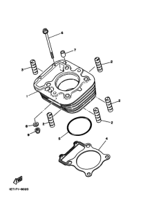 XT350 Цилиндр