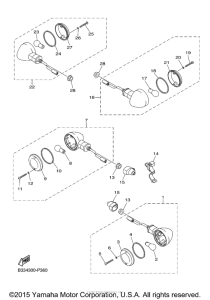 XVS950CR Поворотники