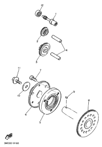 YZF600R Муфта стартера
