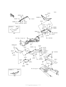EX300 Боковые обтекатели