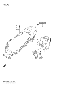GSX-R1000 Frame center cover