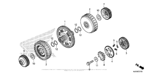NC700J (DCT) Сцепление