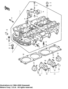 KZ1000 Головка цилиндров