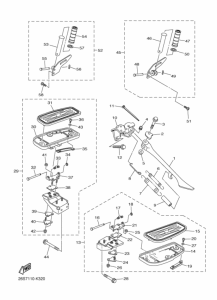 XVS950A Support & repose pied