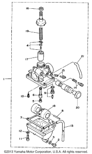 YSR50B Карбюратор
