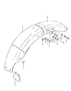 GS550 Заднее крыло