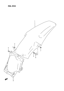 RM125 Заднее крыло