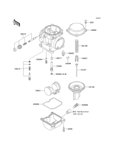 EJ650 Карбюратор в разборе